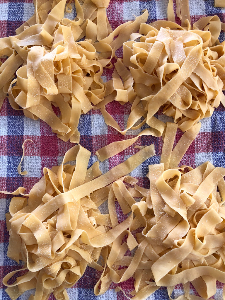 JK'S FAST PASTA - TAGLIATELLE WITH LEMON, OLIVE OIL AND PARMESAN CHEESE
