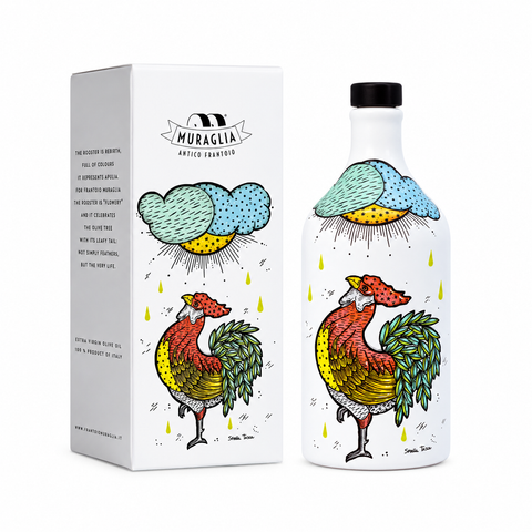 THE ROOSTER CERAMIC JAR OLIVE OIL LIMITED EDITION