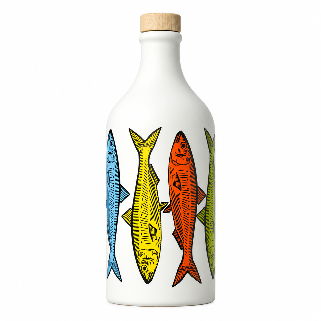 FISH CERAMIC JAR OLIVE OIL