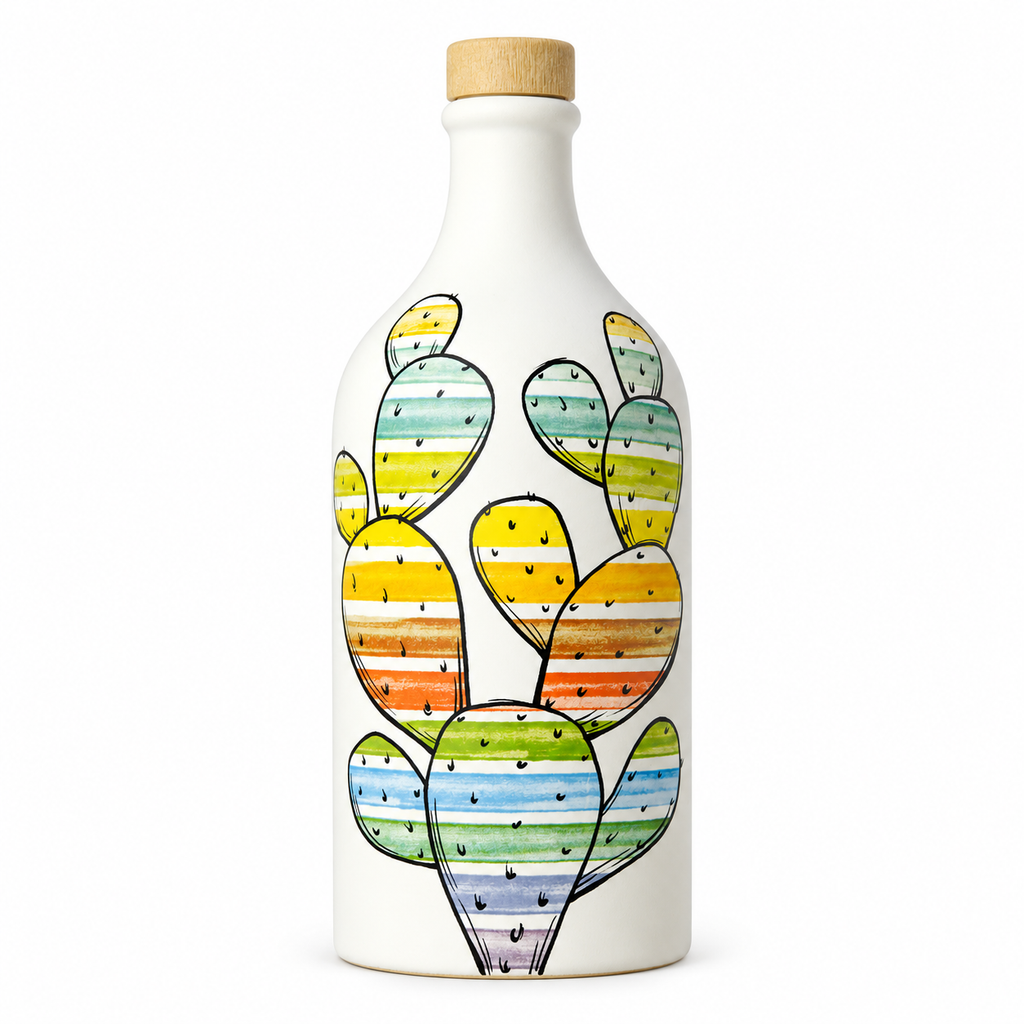 CACTUS CERAMIC JAR OLIVE OIL