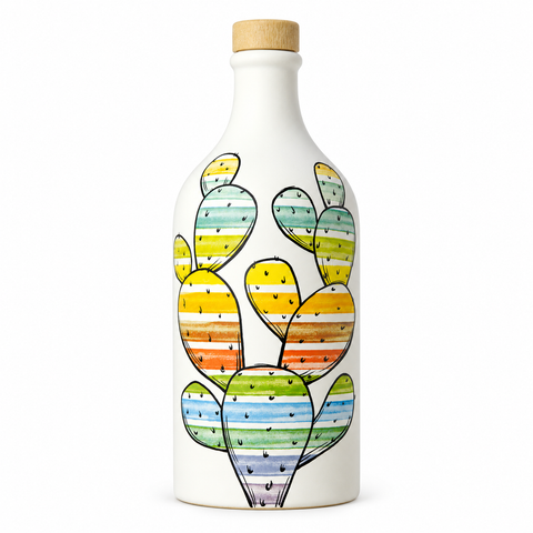 CACTUS CERAMIC JAR OLIVE OIL