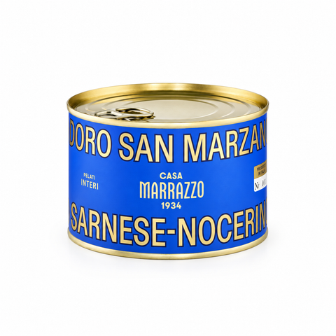 PEELED SAN MARZANO PDO TOMATOES OF THE AGRO SARNESE-NOCERINO AREA
