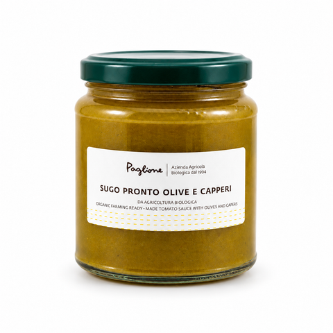 YELLOW TOMATO SAUCE WITH OLIVES AND CAPERS