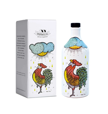 THE ROOSTER CERAMIC JAR OLIVE OIL LIMITED EDITION
