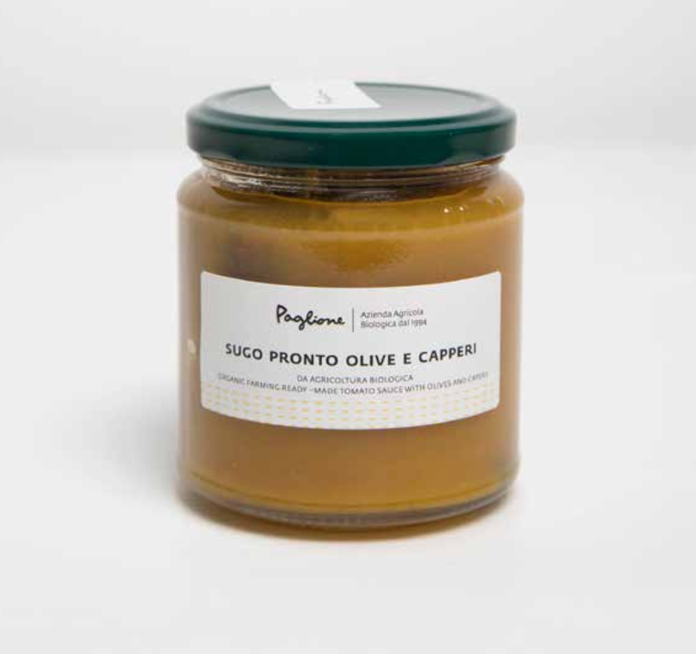 YELLOW TOMATO SAUCE WITH OLIVES AND CAPERS