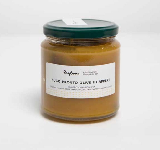 YELLOW TOMATO SAUCE WITH OLIVES AND CAPERS