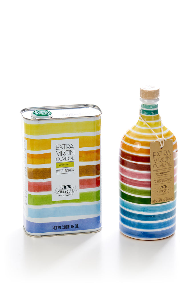 CERAMIC JAR OLIVE OIL AND REFILL PACK