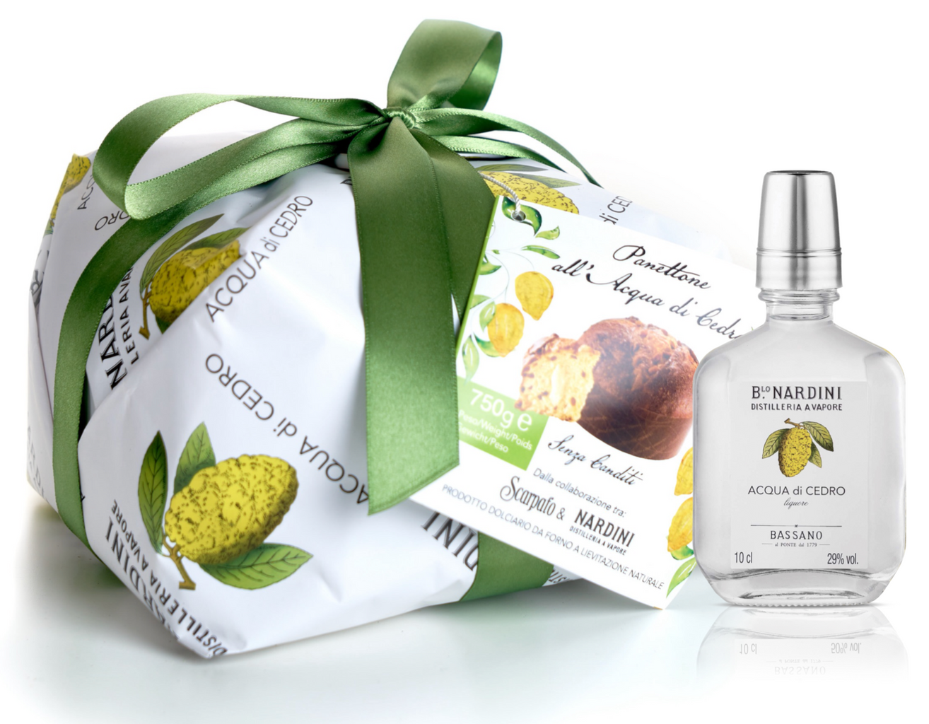 GIFT SET PANETTONE 750g + MINI ACQUA DI CEDRO