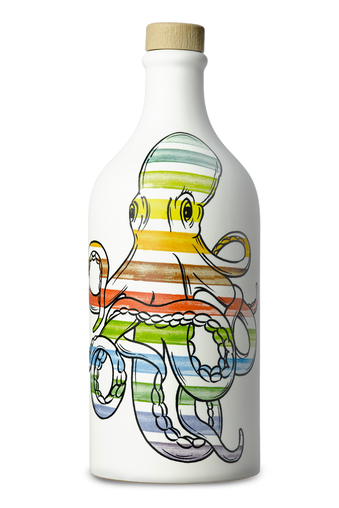 OCTOPUS CERAMIC JAR OLIVE OIL